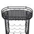 vidaXL Wine Rack with Glass Holder for 9 Bottles Metal - Image 4