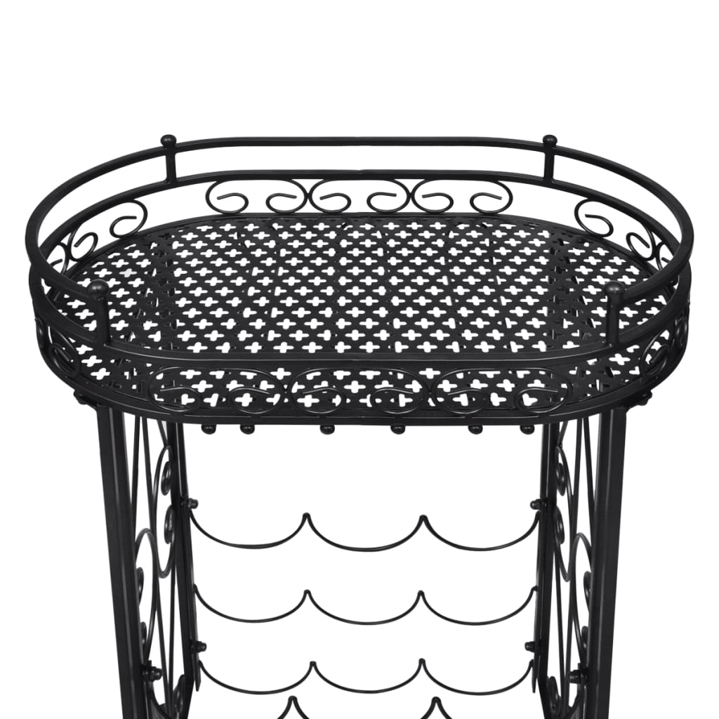 8718475868033_g_en_hd_2 vidaXL Wine Rack with Glass Holder for 9 Bottles Metal - Image 4