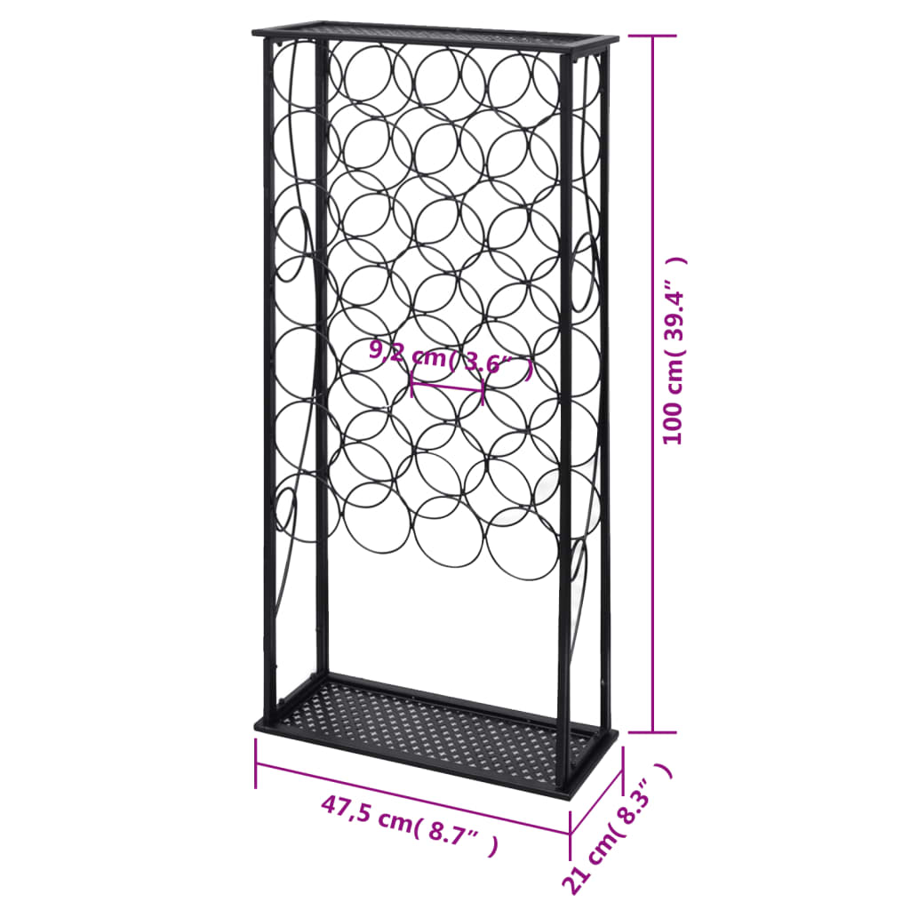 8718475868057_g_en_hd_3 vidaXL Wine Rack for 28 Bottles Metal - Image 5