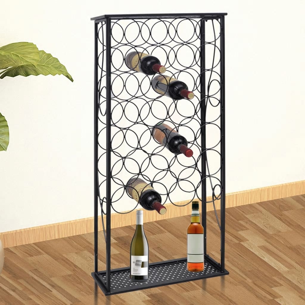 8718475868057_m_en_hd_1 vidaXL Wine Rack for 28 Bottles Metal - Image 1