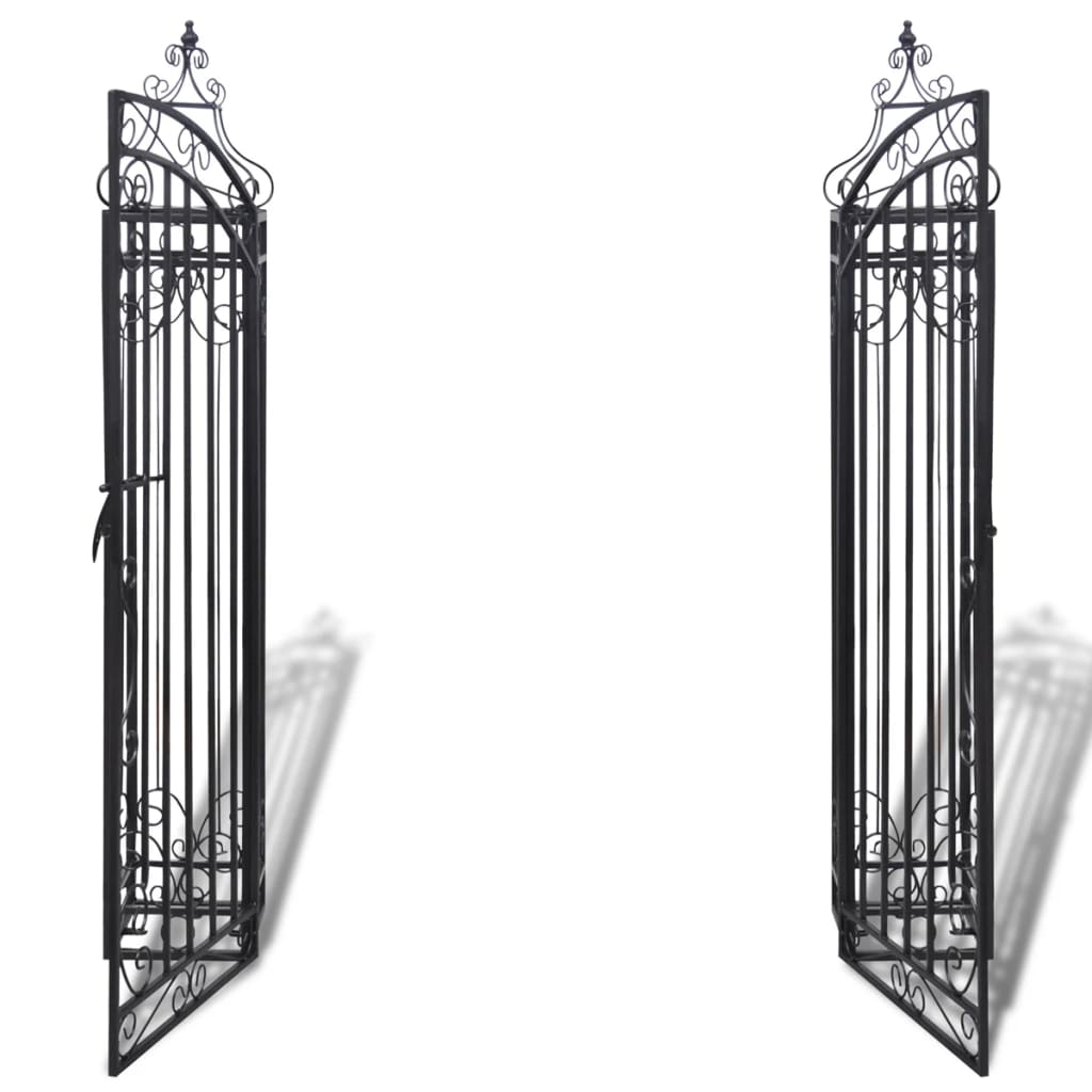 8718475868064_g_en_hd_2 vidaXL Ornamental Garden Gate Wrought Iron 122x20.5x134 cm - Image 3