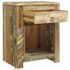 vidaXL End Table with 1 Drawer 1 Door Reclaimed Wood - Image 2