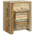 vidaXL End Table with 1 Drawer 1 Door Reclaimed Wood - Image 6