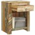 vidaXL End Table with 1 Drawer 1 Door Reclaimed Wood - Image 10