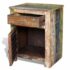 vidaXL End Table with 1 Drawer 1 Door Reclaimed Wood - Image 11