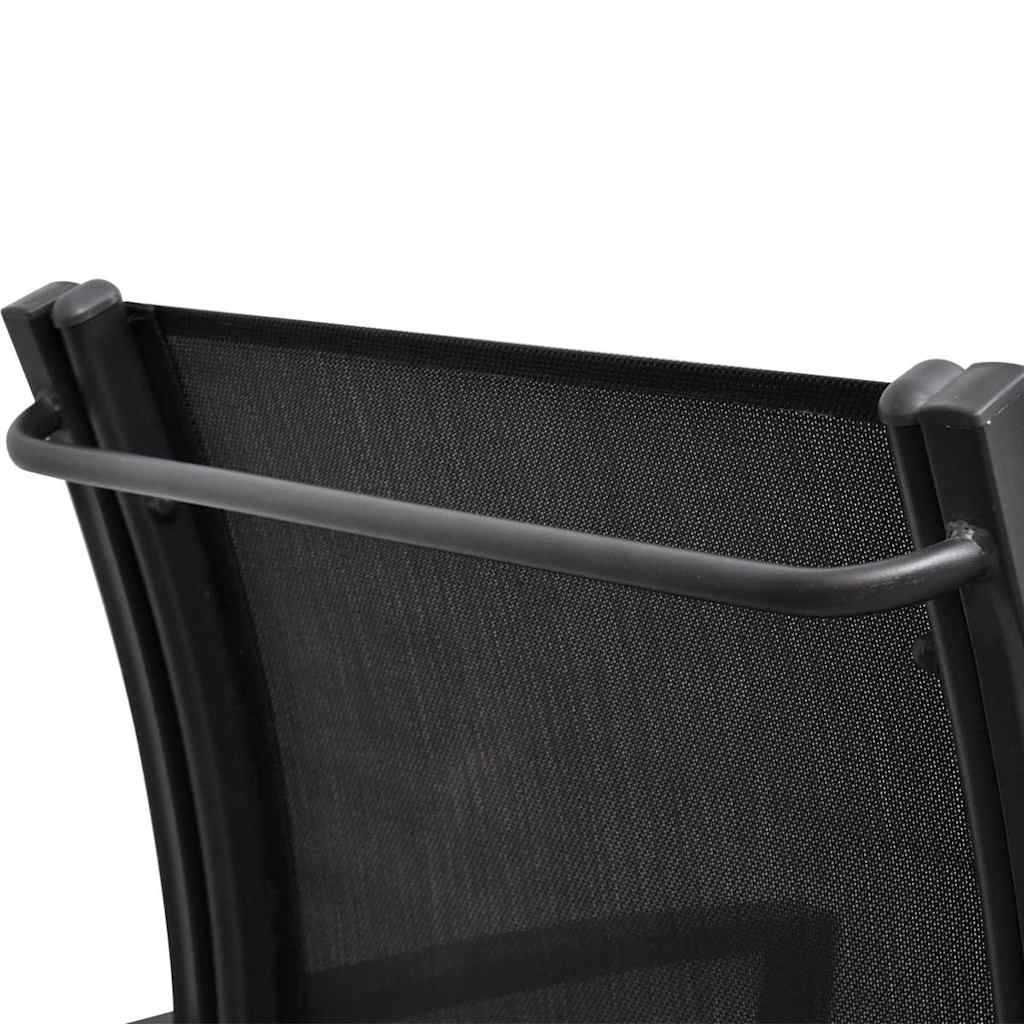 8718475869375_g_en_hd_4 vidaXL 2 Seater Garden Bench 131 cm Steel and Textilene Black - Image 6