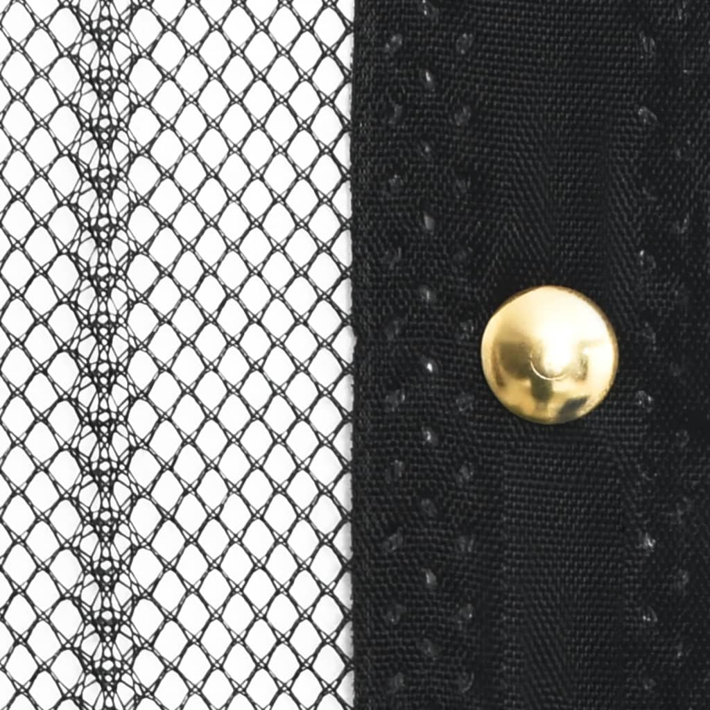 8718475869481_g_en_hd_3 vidaXL Insect Door Curtain 210 x 100 cm 2 pcs Magnet Black - Image 4