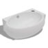 vidaXL Ceramic Sink Basin Faucet & Overflow Hole Bathroom White - Image 2