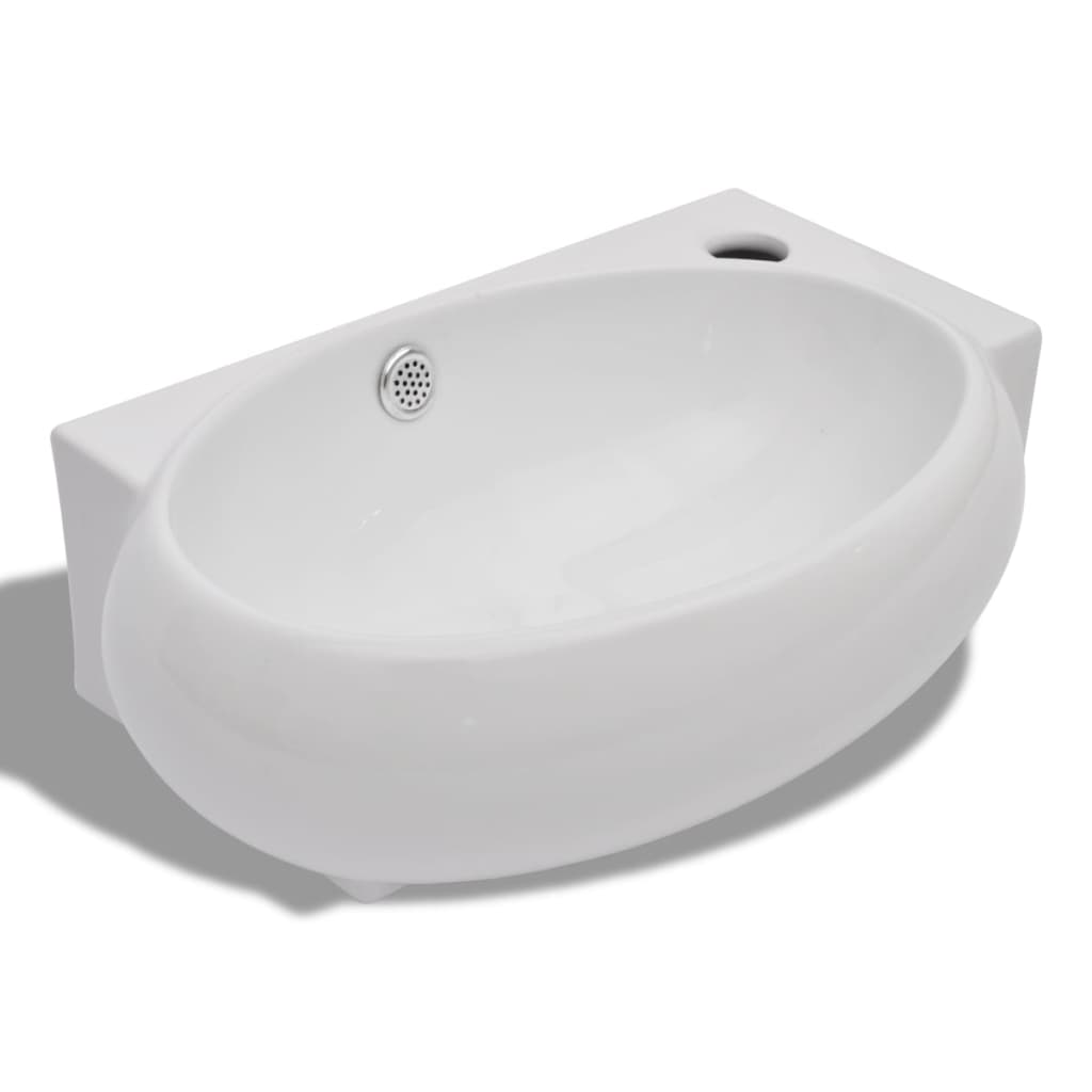 8718475869955_a_en_hd_1 vidaXL Ceramic Sink Basin Faucet & Overflow Hole Bathroom White - Image 2
