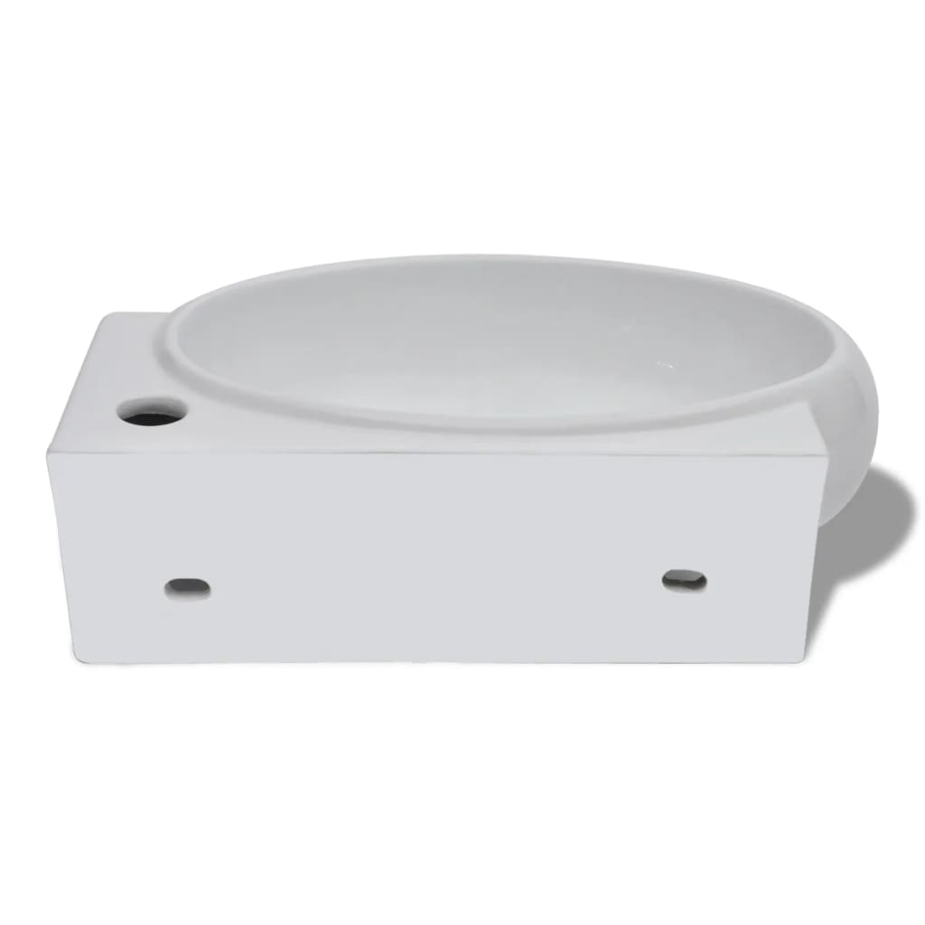 8718475869955_g_en_hd_4 vidaXL Ceramic Sink Basin Faucet & Overflow Hole Bathroom White - Image 6