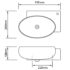 vidaXL Ceramic Sink Basin Faucet & Overflow Hole Bathroom White - Image 7