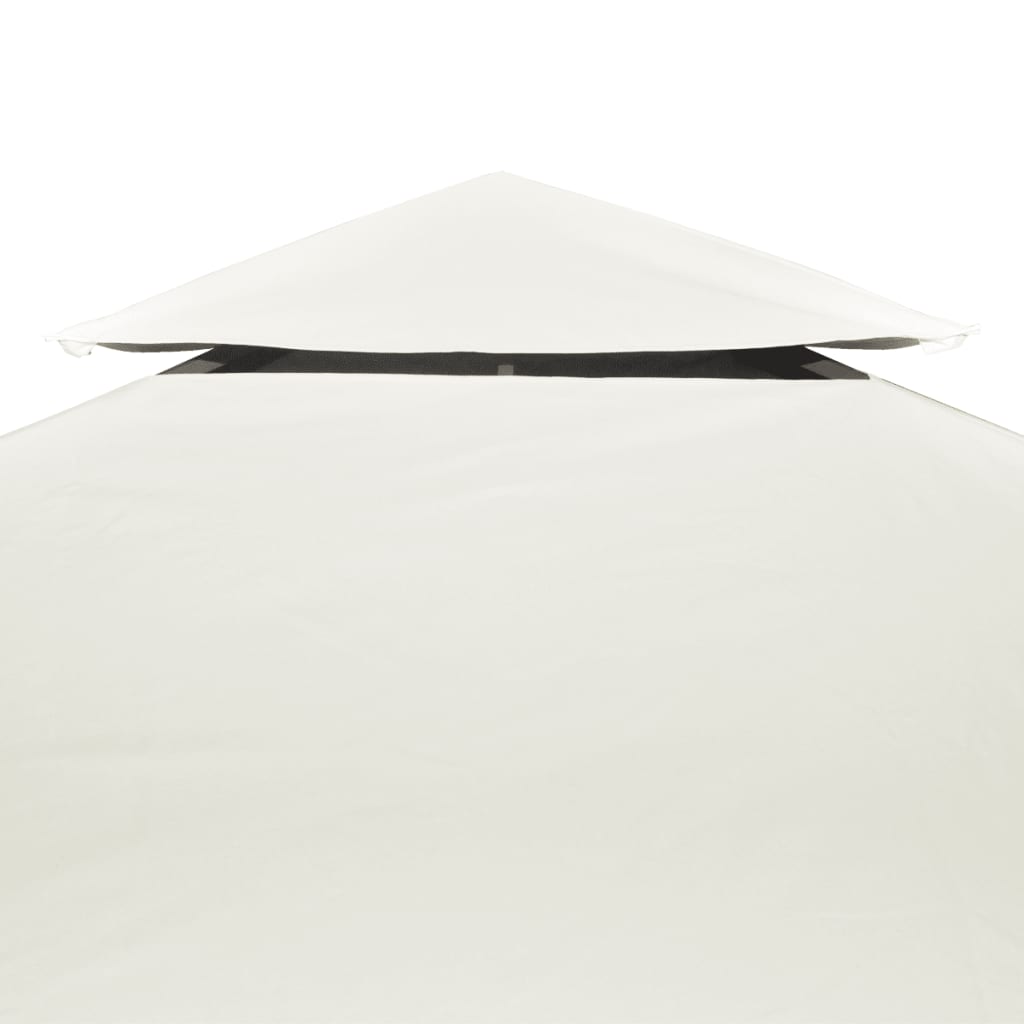 8718475869962_g_en_hd_3 vidaXL Waterproof Gazebo Cover Canopy 310 g / m² Cream White 3 x 3 m - Image 4
