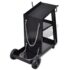 Welding Cart Black Trolley with 3 Shelves Workshop Organiser - Image 4