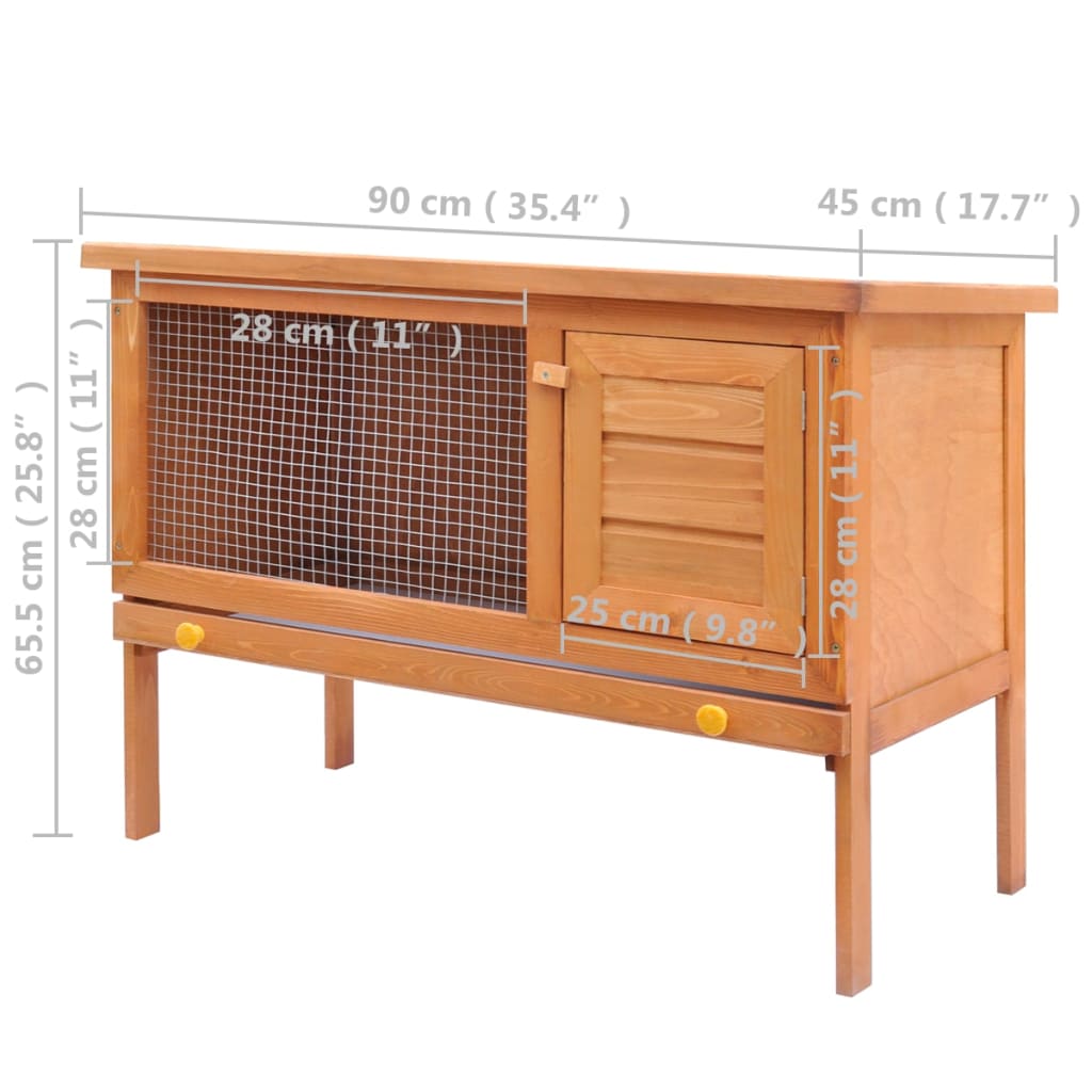 8718475871859_g_en_hd_4 vidaXL Outdoor Rabbit Hutch 1 Layer Wood - Image 5