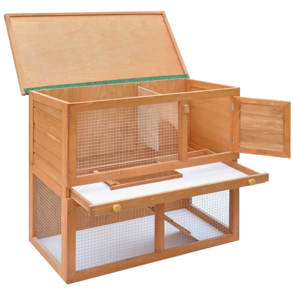 8718475871866_g_en_hd_3 Outdoor Rabbit Hutch Small Animal House Pet Cage 1 Door Wood - Image 4
