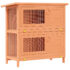 Outdoor Rabbit Hutch Small Animal House Pet Cage 4 Doors Wood - Image 2
