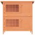 Outdoor Rabbit Hutch Small Animal House Pet Cage 4 Doors Wood - Image 3