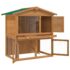 Outdoor Rabbit Hutch Small Animal House Pet Cage 3 Doors Wood - Image 3