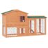 vidaXL Outdoor Large Rabbit Hutch Small Animal House Pet Cage Wood - Image 2