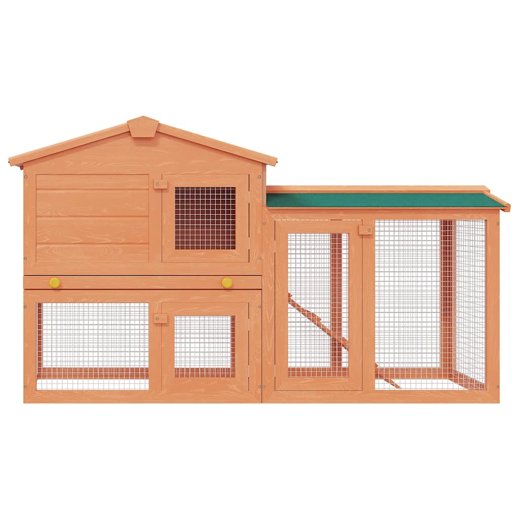 8718475871903_g_en_hd_1 vidaXL Outdoor Large Rabbit Hutch Small Animal House Pet Cage Wood - Image 3