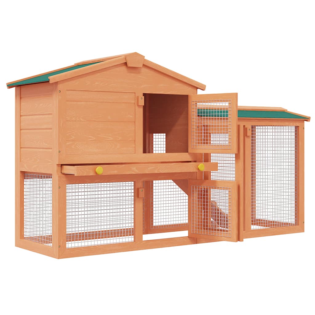 8718475871903_g_en_hd_3 vidaXL Outdoor Large Rabbit Hutch Small Animal House Pet Cage Wood - Image 5