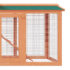 vidaXL Outdoor Large Rabbit Hutch Small Animal House Pet Cage Wood - Image 6