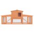 Large Rabbit Hutch Small Animal House Pet Cage with Roofs Wood - Image 3