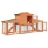 Large Rabbit Hutch Small Animal House Pet Cage with Roofs Wood - Image 4