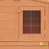 Large Rabbit Hutch Small Animal House Pet Cage with Roofs Wood - Image 5