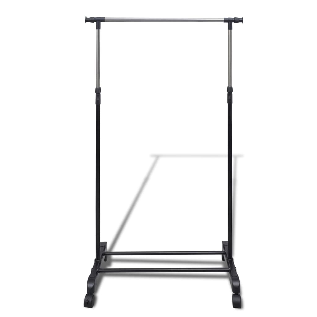 8718475873037_g_en_hd_1 vidaXL Adjustable Clothes Rack 4 Castors 1 Hanging Rail - Image 2