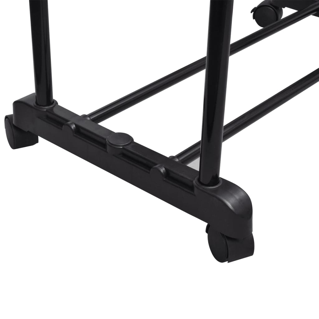8718475873044_g_en_hd_2 vidaXL Adjustable Clothes Rack 4 Castors 2 Hanging Rails - Image 3