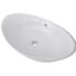 vidaXL Luxury Ceramic Basin Oval with Overflow 59 x 38.5 cm - Image 2