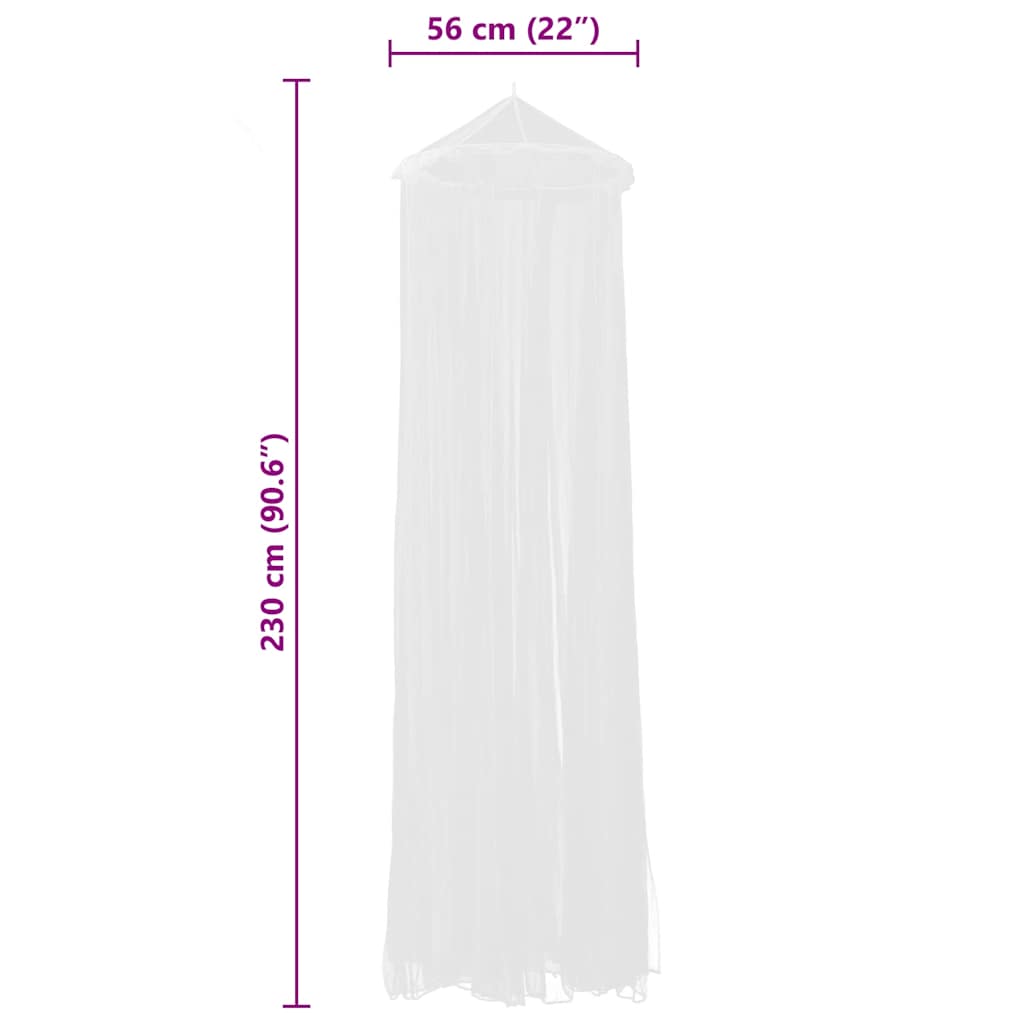 8718475873747_g_en_hd_4 vidaXL Mosquito Net 2 pcs Round 56x325x230 cm - Image 6