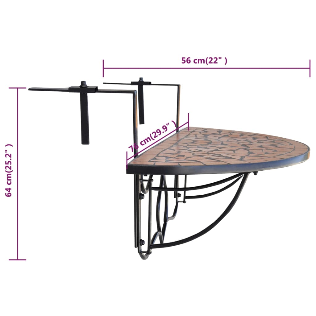 8718475874485_g_en_hd_4 vidaXL Hanging Balcony Table Terracotta Mosaic - Image 6