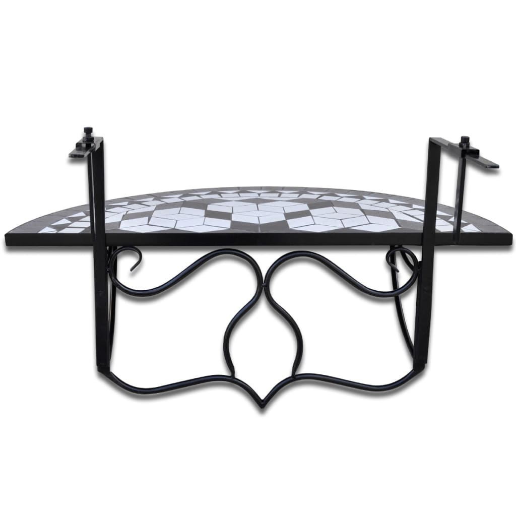 8718475874508_g_en_hd_3 vidaXL Hanging Balcony Table Black and White Mosaic - Image 5
