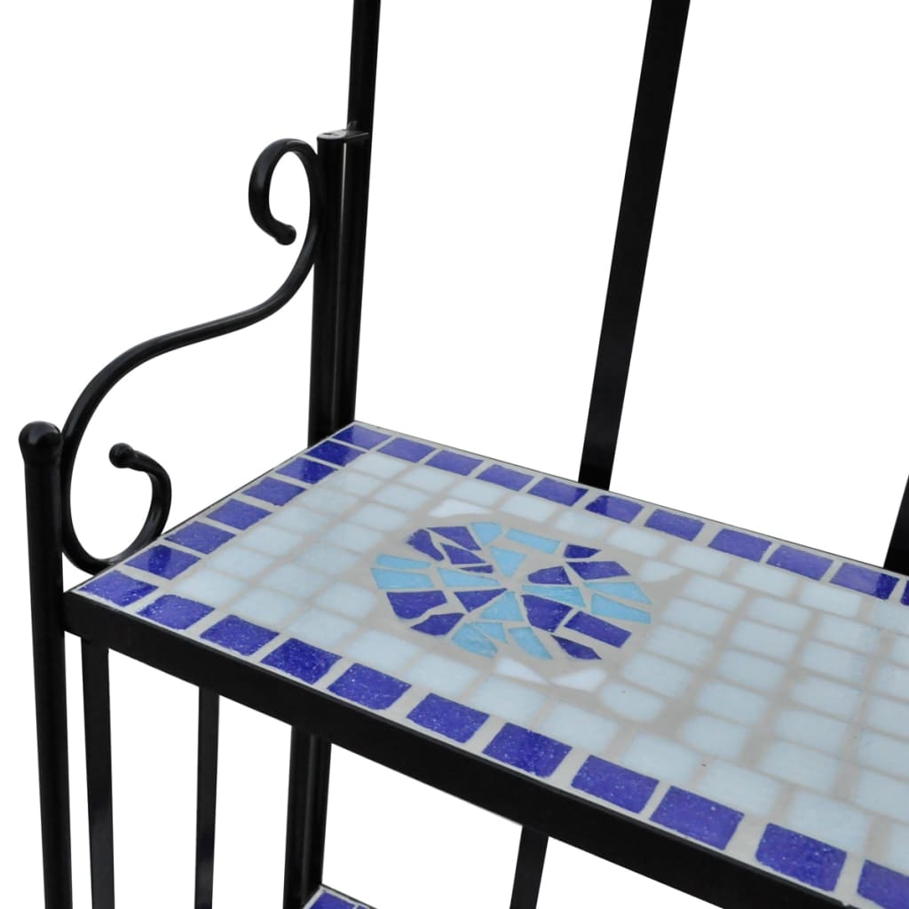 8718475874577_g_en_hd_2 Plant Stand Plant Display Blue White Mosaic Pattern - Image 3