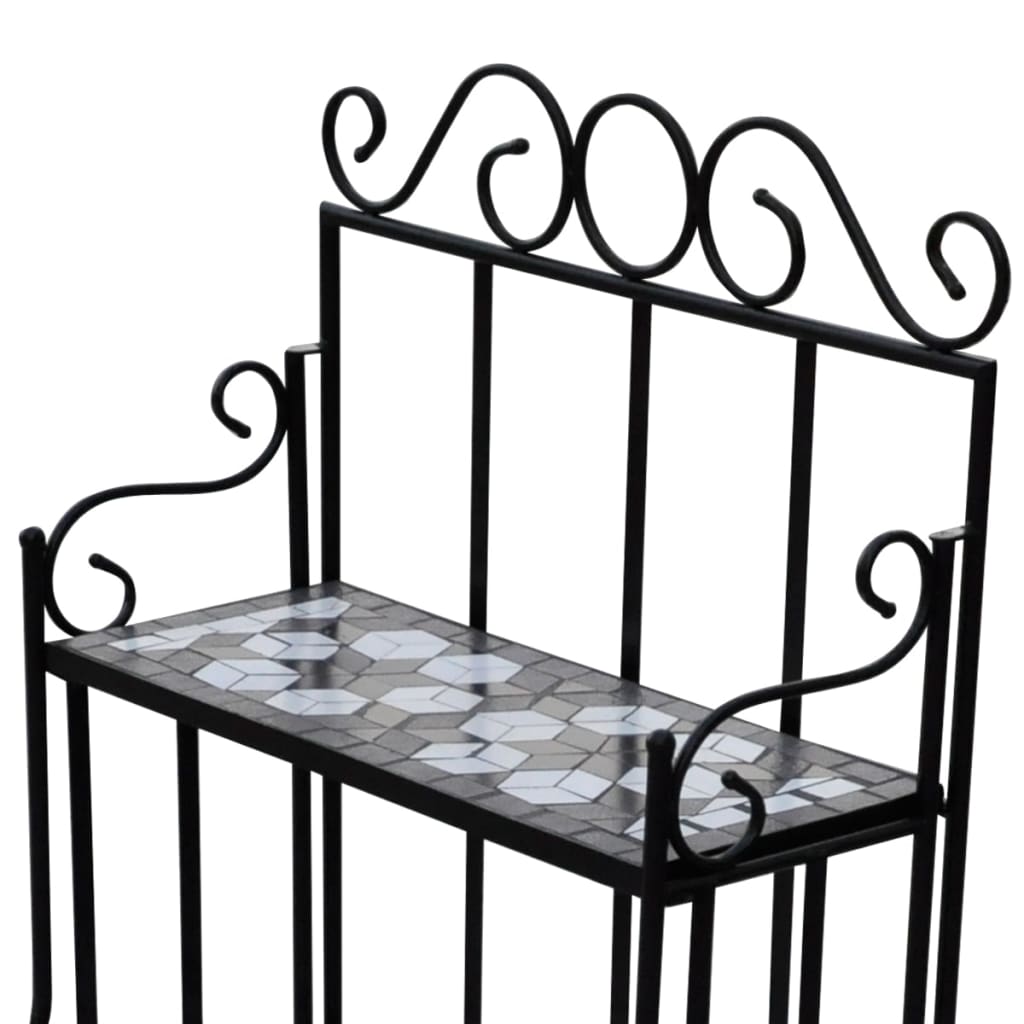 8718475874584_g_en_hd_3 Plant Stand Plant Display Black White Mosaic Pattern - Image 4
