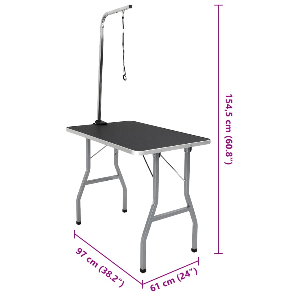 8718475874867_g_en_hd_6 vidaXL Bath Grooming Table for Dogs Cats Pets Adjustable 1 Loop - Image 7