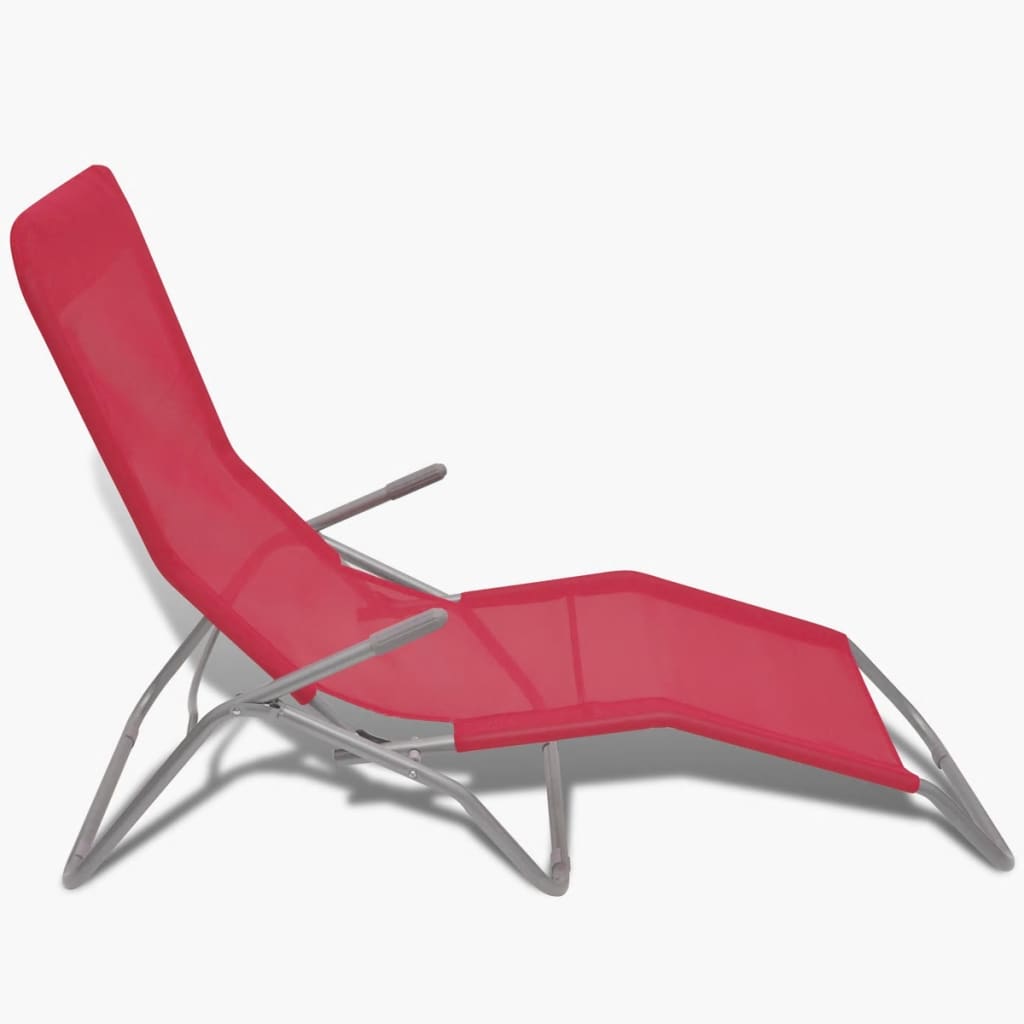 8718475875284_g_en_hd_5 vidaXL Sun Loungers 2 pcs Steel Frame and Textilene Red - Image 6