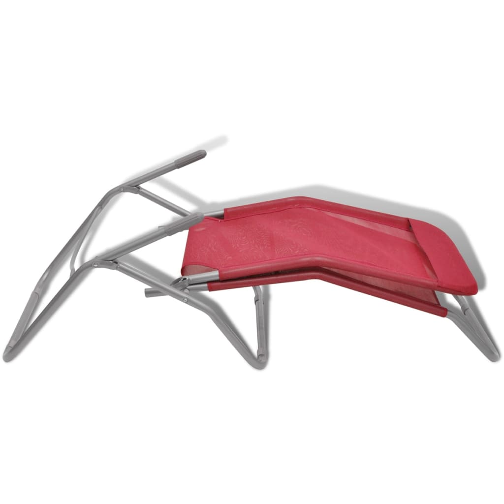 8718475875284_g_en_hd_6 vidaXL Sun Loungers 2 pcs Steel Frame and Textilene Red - Image 7
