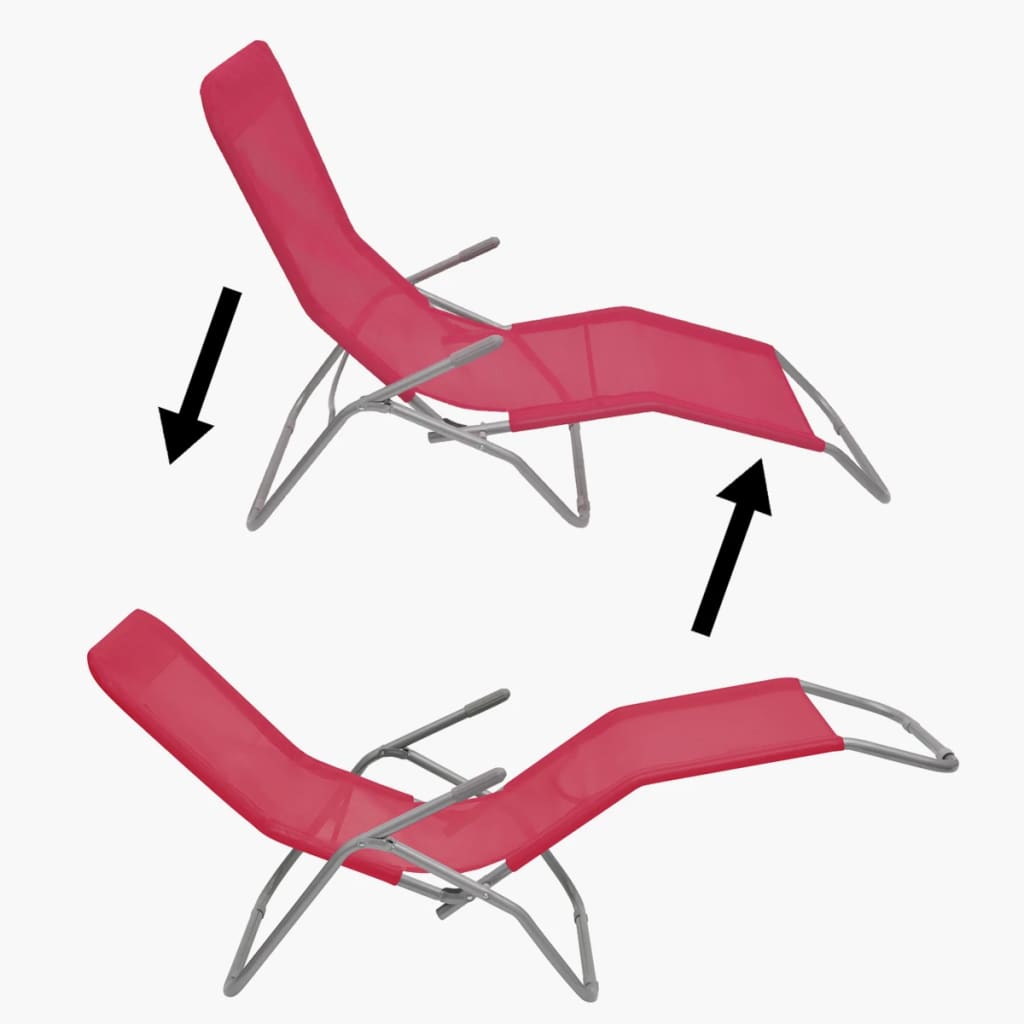8718475875284_g_en_hd_8 vidaXL Sun Loungers 2 pcs Steel Frame and Textilene Red - Image 9