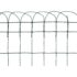 vidaXL Garden Border Fence Powder-coated Iron 10x0.4 m - Image 6