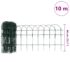 vidaXL Garden Border Fence Powder-coated Iron 10x0.4 m - Image 7