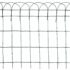 vidaXL Garden Border Fence Powder-coated Iron 10x0.65 m - Image 6