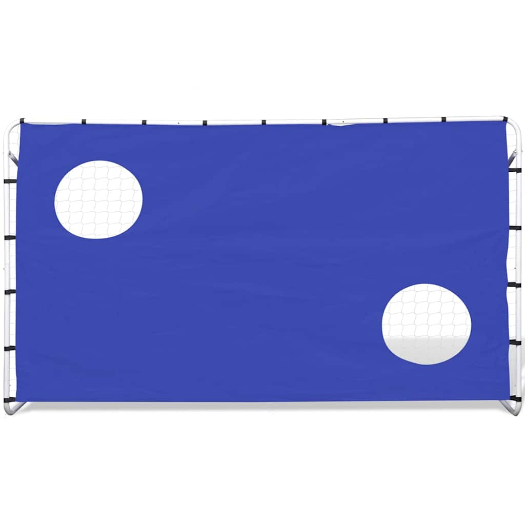 8718475876366_g_en_hd_1 vidaXL Soccer Goal with Aiming Wall Steel 240 x 92 x 150 cm High-quality - Image 2