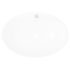 vidaXL Luxury Ceramic Basin Oval with Overflow and Faucet Hole - Image 3