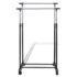 vidaXL Adjustable Clothes Rack with 2 Hanging Rails 2 pcs - Image 2