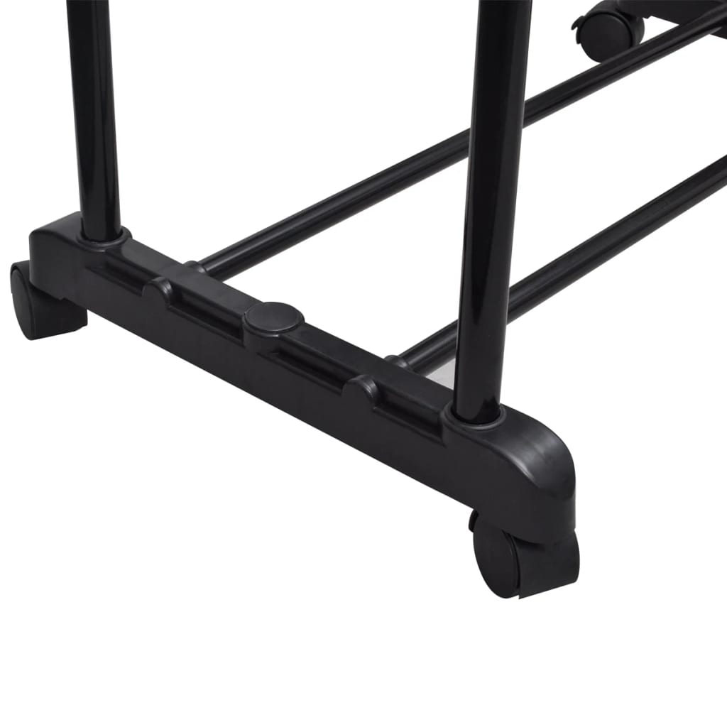 8718475878711_g_en_hd_3 vidaXL Adjustable Clothes Rack with 2 Hanging Rails 2 pcs - Image 4