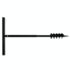 Ground Drill with Handle Auger Bit 80 mm Double Spirals Steel Black - Image 3