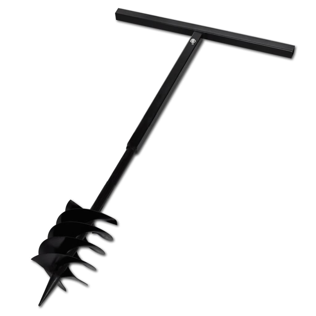 8718475879244_a_en_hd_1 vidaXL Ground Drill with Handle Auger Bit 180mm 3 Spirals Steel Black - Image 1